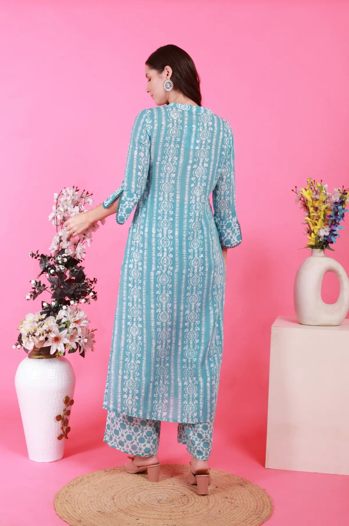 Batik Crazy In Love Suit Set - Blue