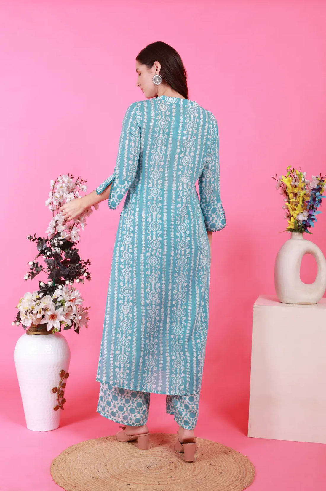 Batik Crazy In Love Suit Set - Blue