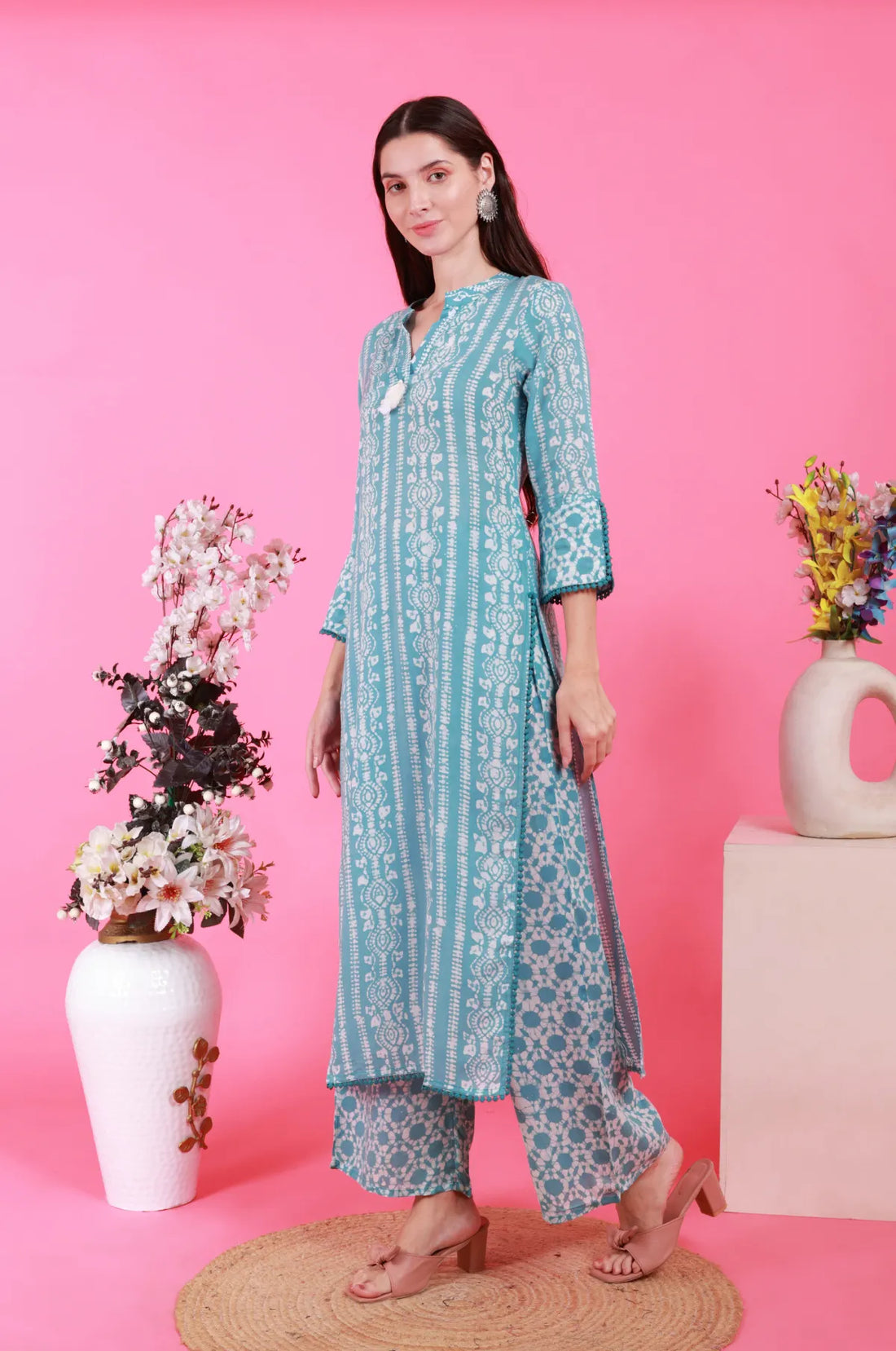 Batik Crazy In Love Suit Set - Blue