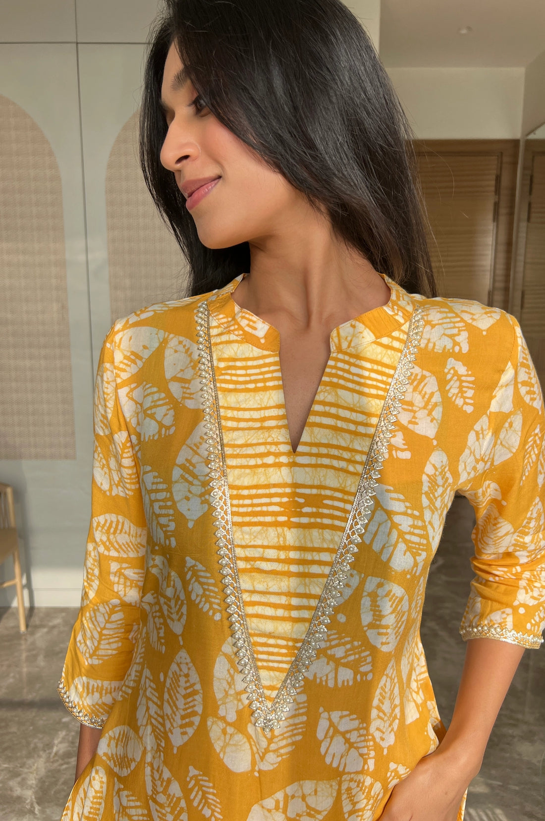 Golden Loom Batik Suit Set