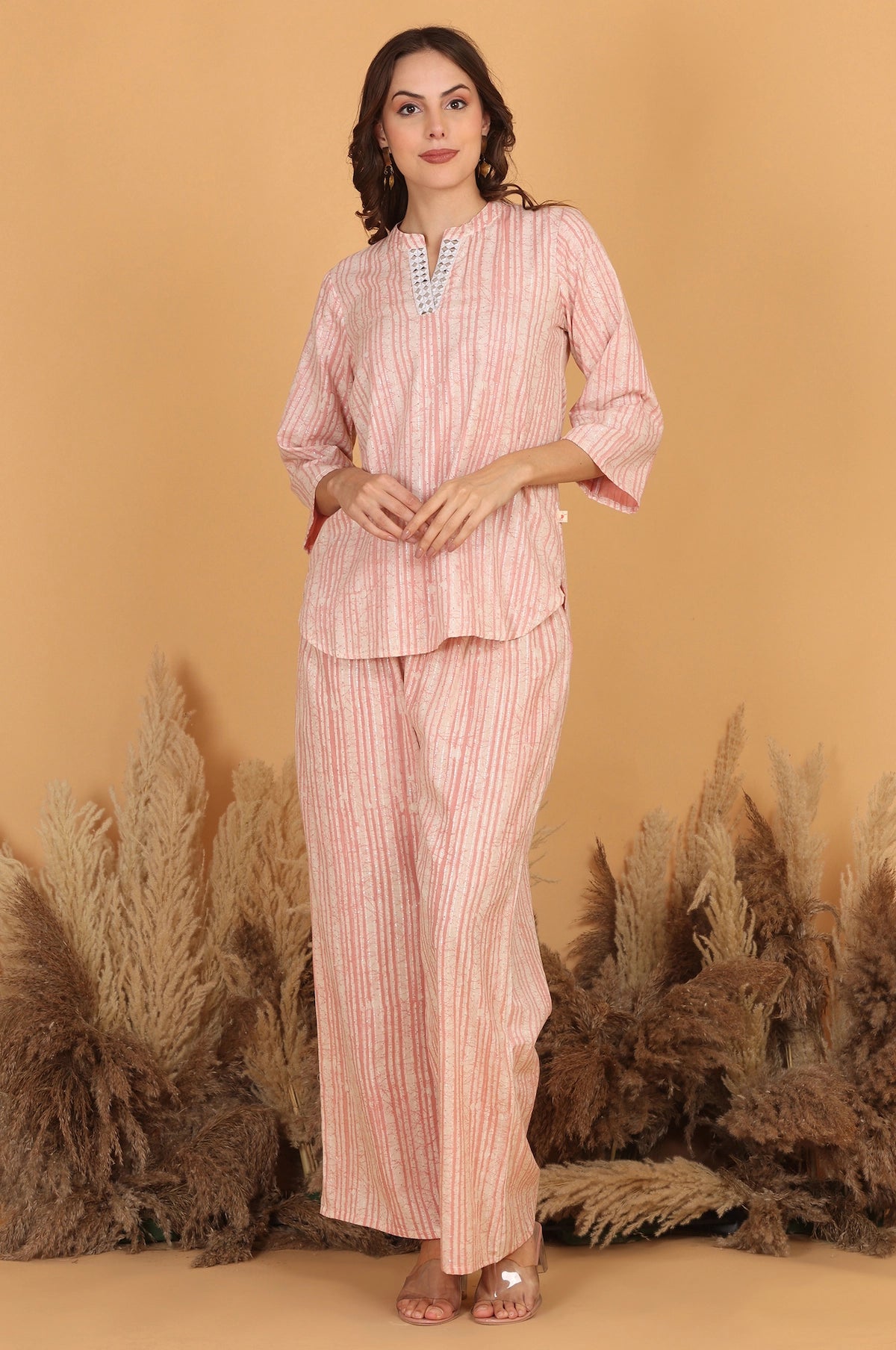 Batik Silver Stripe Co-Ord Set