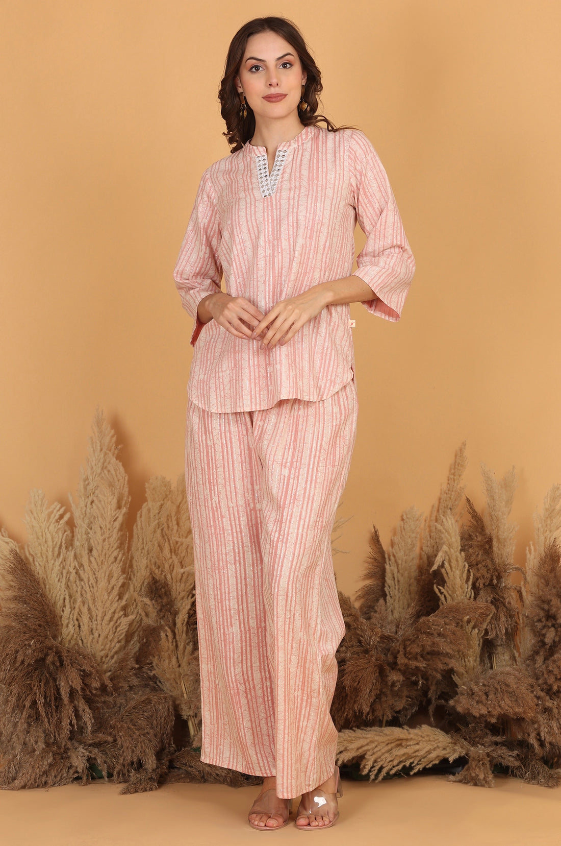 Batik Silver Stripe Co-Ord Set