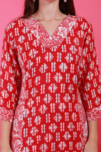 Batik Crimson Co-Ord Set