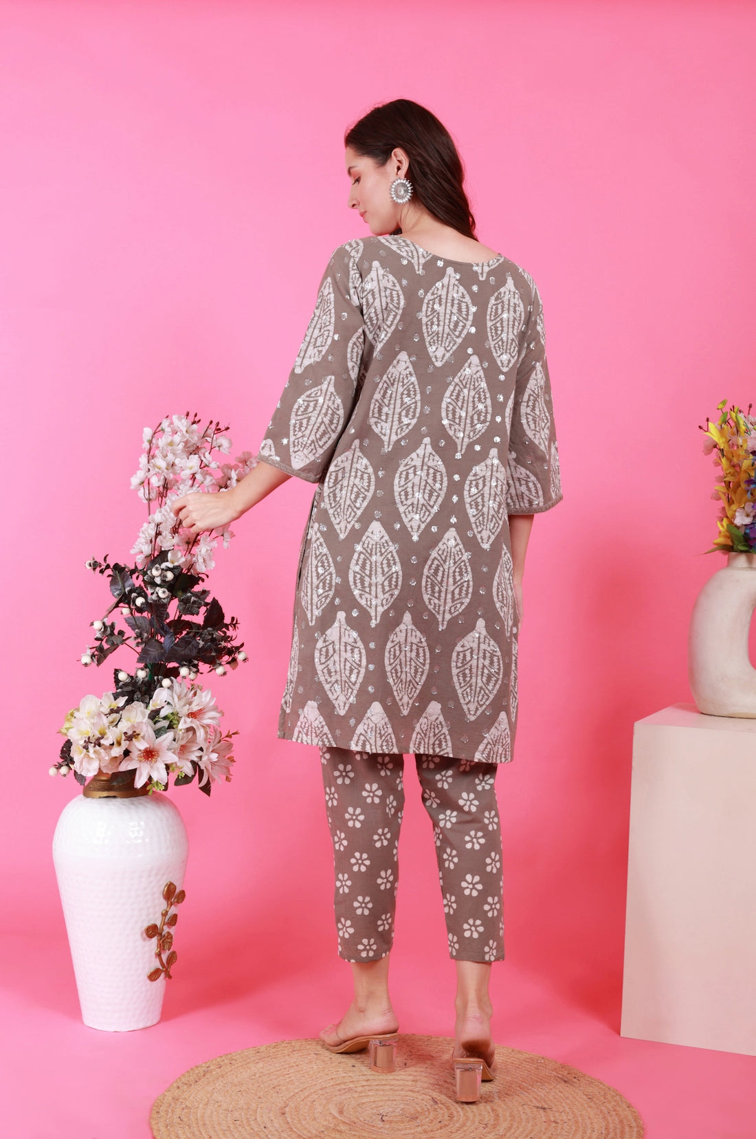 Batik Silver Petal Co-Ord Set