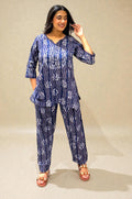 Batik Twilight Co-Ord Set - Navy