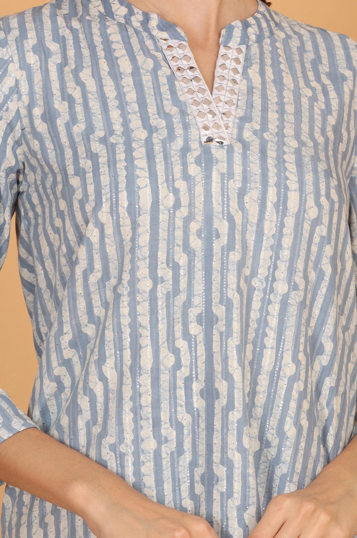 Batik Silver Stripe Co-Ord Set