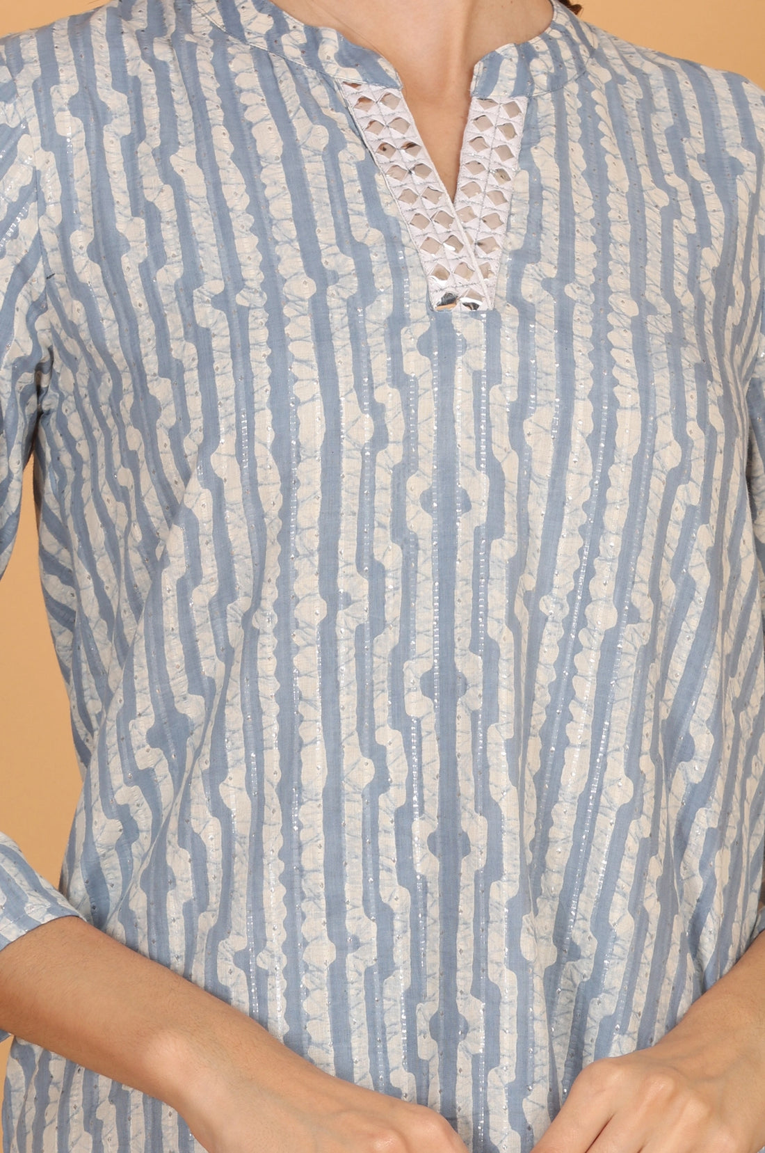 Batik Silver Stripe Co-Ord Set