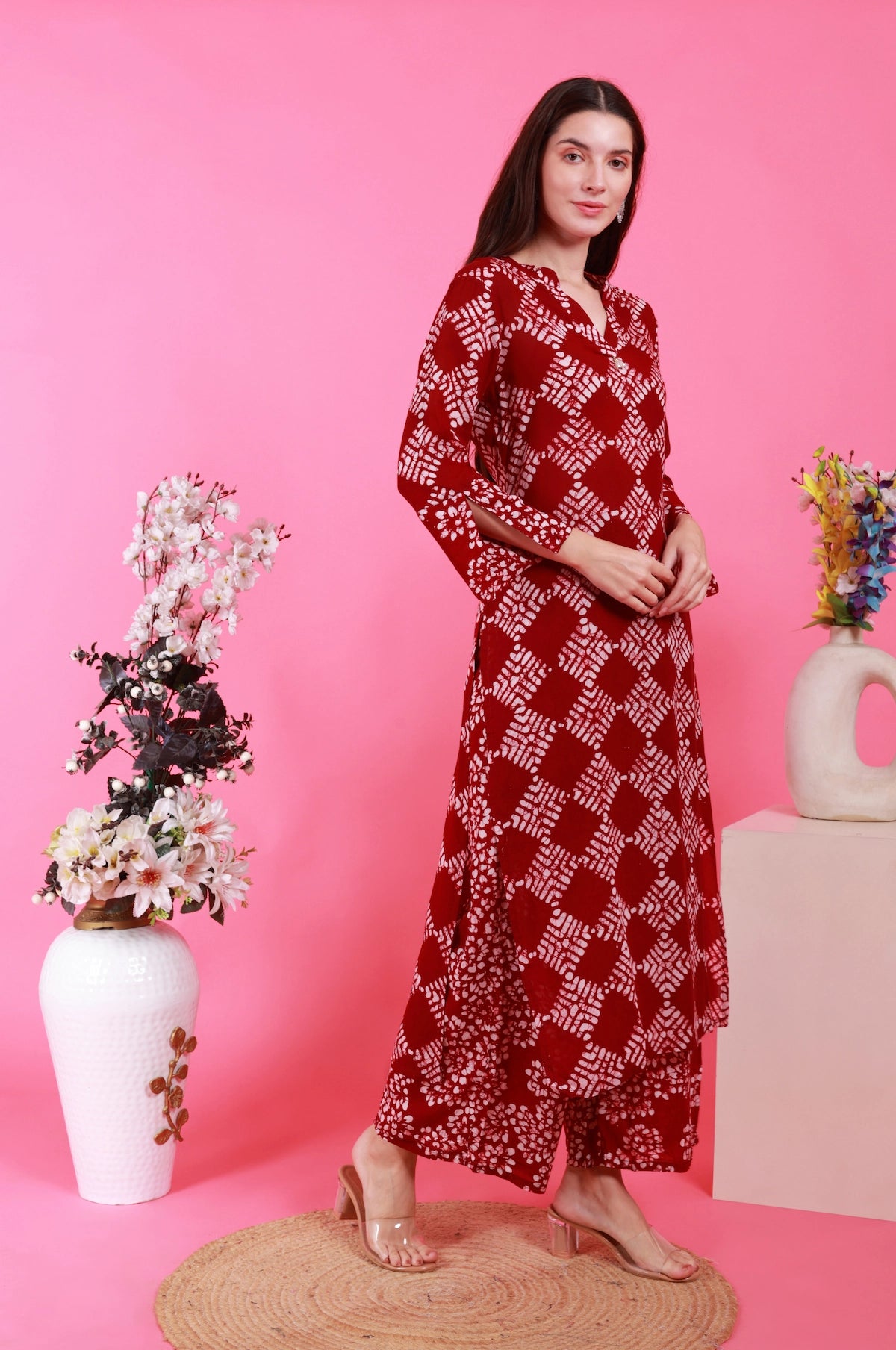 Batik Nayra Suit Set – back view | handcrafted batik ethnic wear for women | Shades of You