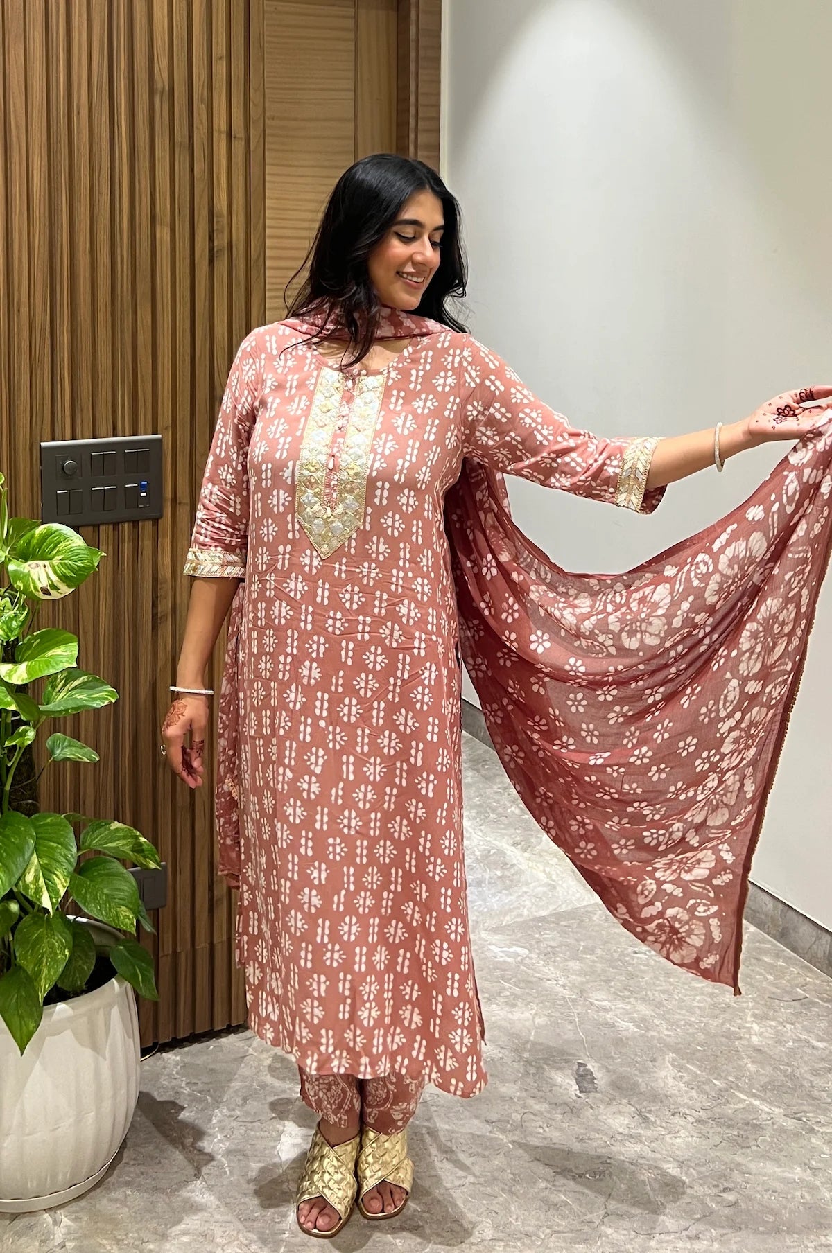 Batik Desert Glow Suit Set