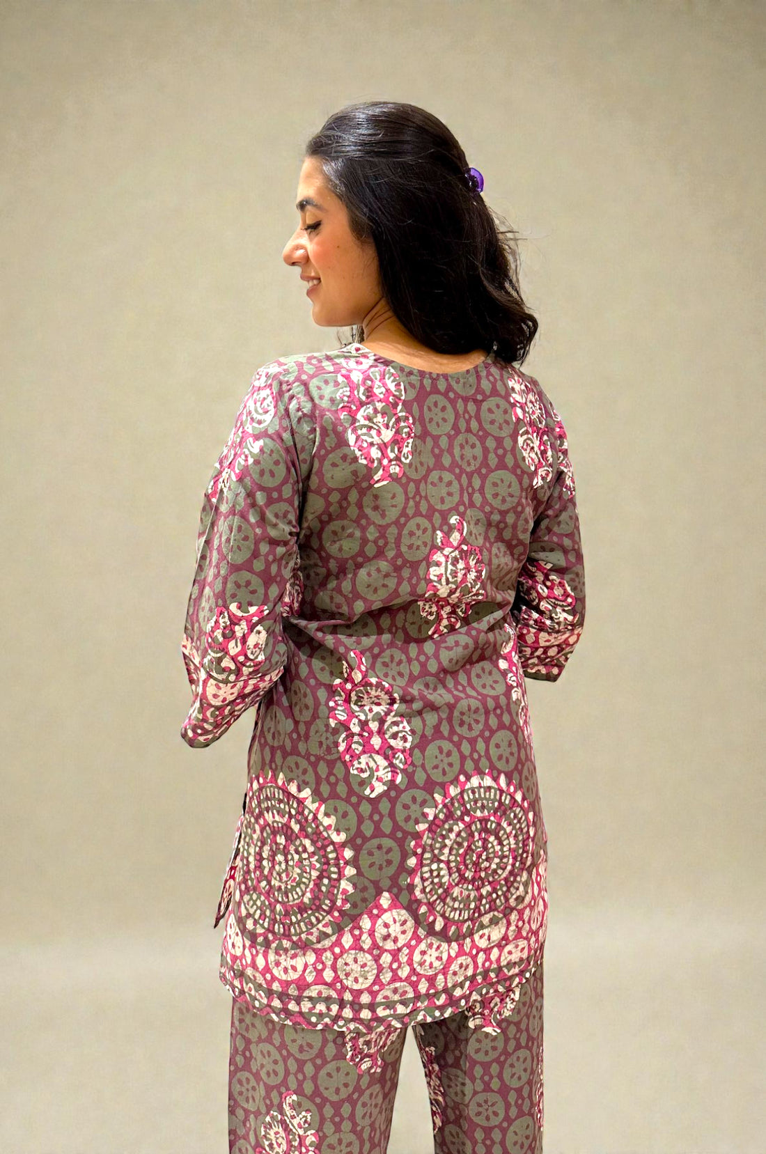 Batik Earth & Rose Co-Ord Set