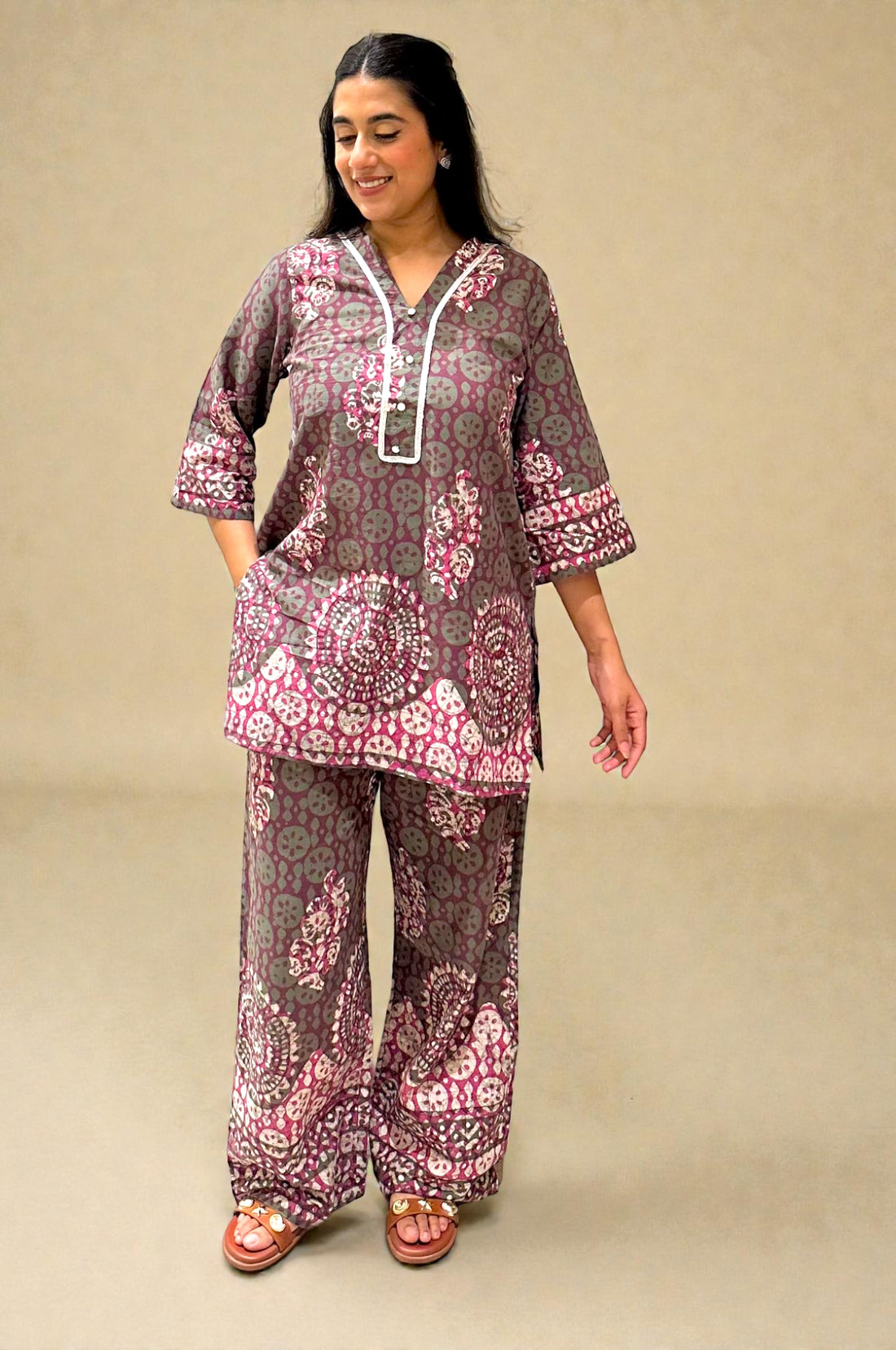 Batik Earth & Rose Co-Ord Set