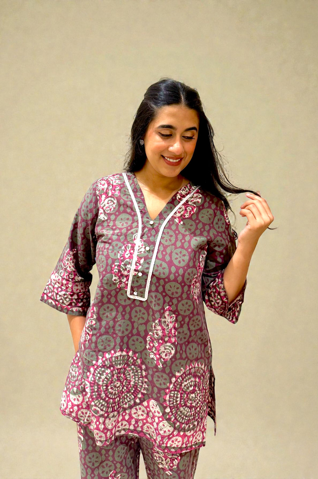 Batik Earth & Rose Co-Ord Set