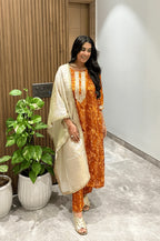Autumn Glow Batik Suit Set