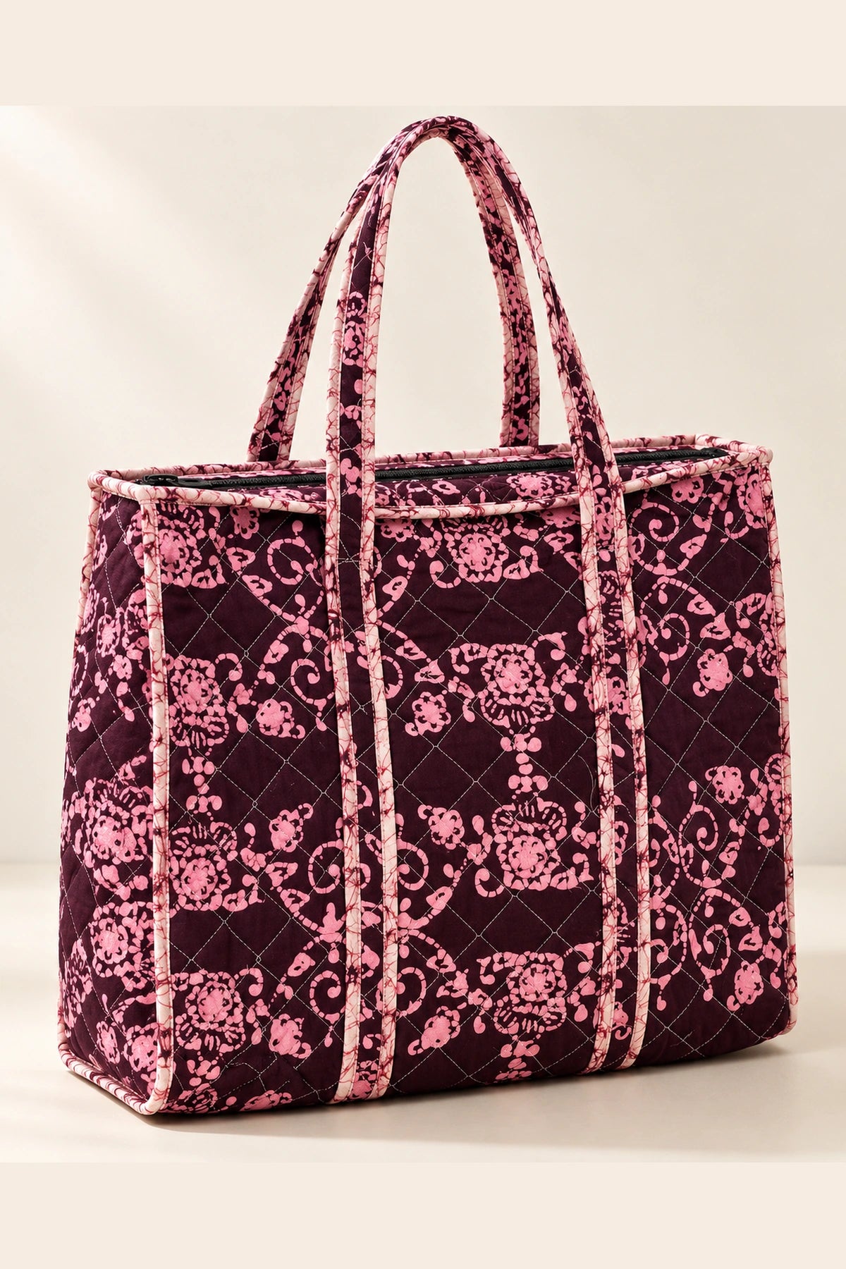 The Everyday Set in Wine Pink Floral