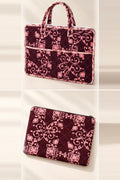 Wine Pink Floral Work Set